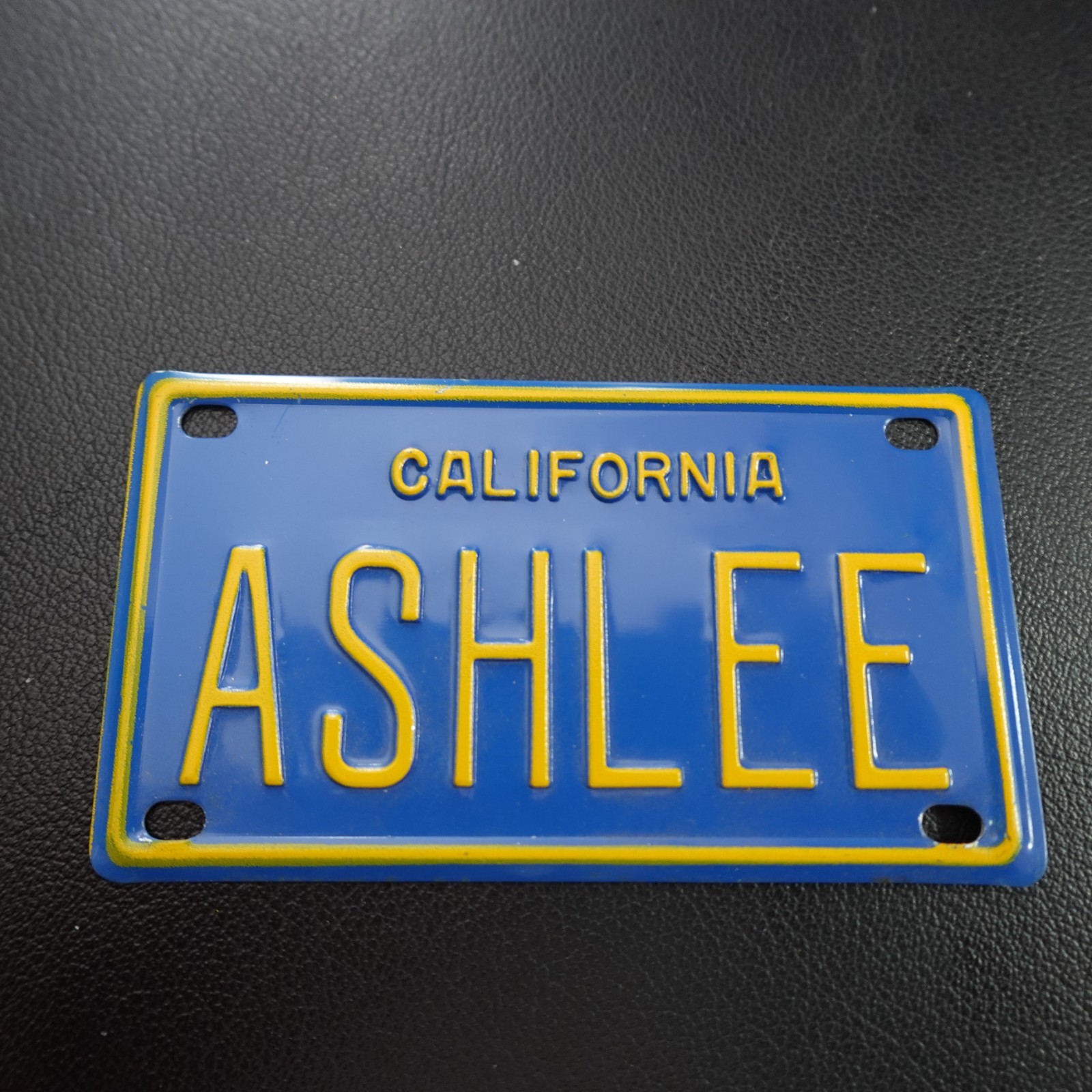 Ashlee Mini License Plate Personalized Name California Novelty Gift Kids Bike