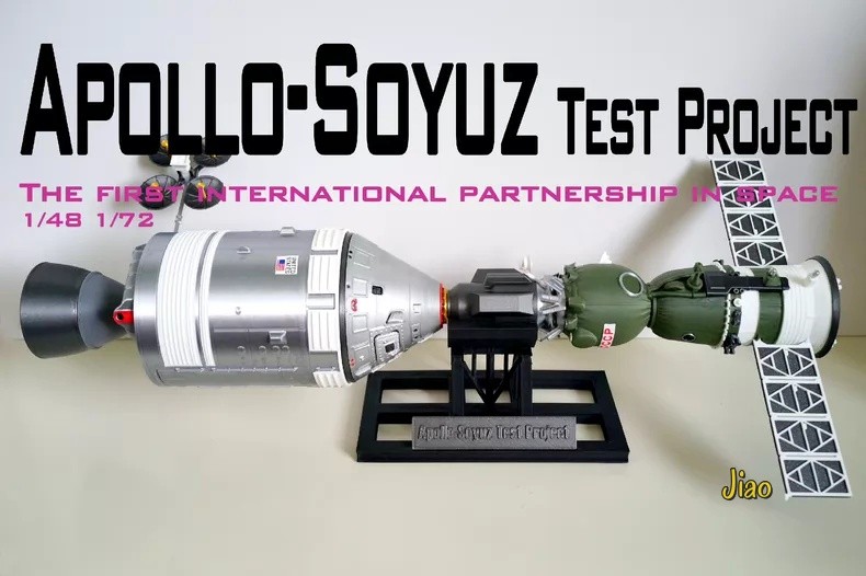 1/72 CCCP APOLLO-SOYUZ TEST PROJECT ASTP Spacecraft Model 3D Printing Gift
