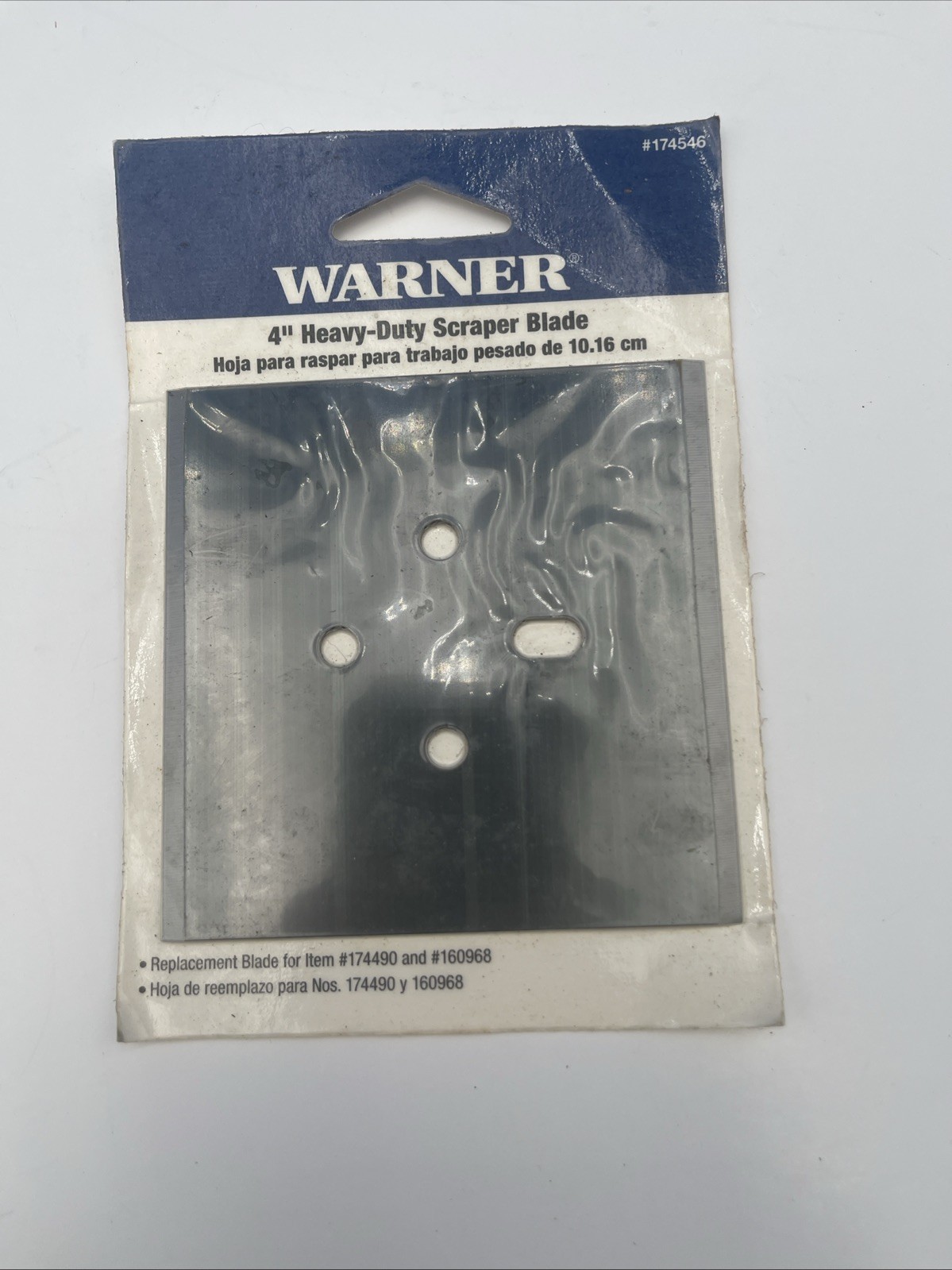 Warner 4” Heavy Duty Scraper Blade Replacement #174546 NOS Made in USA