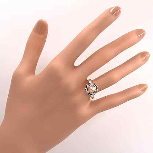 Flower Pearl Ring Mounting