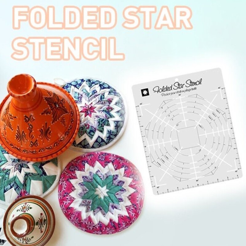 Folded Star Interfacing Templates Sewing Guide Quilting Templates for Sewing