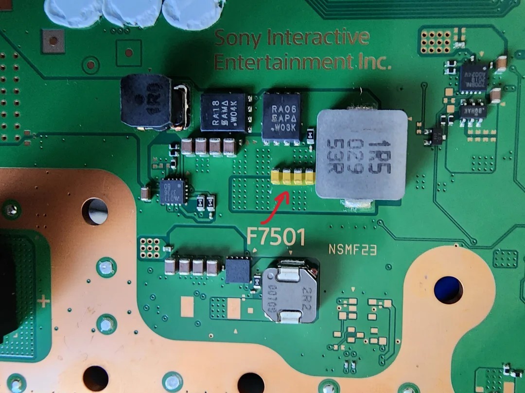 OEM PS5 F7501 Capacitor  (Set of 4) Sony PlayStation Parts  Psu