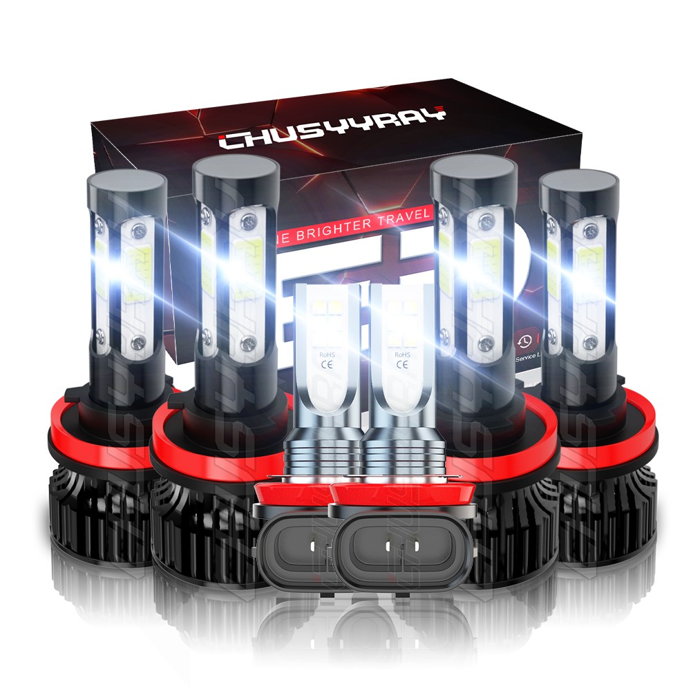 For Chevrolet Captiva Sport 2012-2014 6X H9 H11 H11 LED Headlight Fog Beam Bulbs