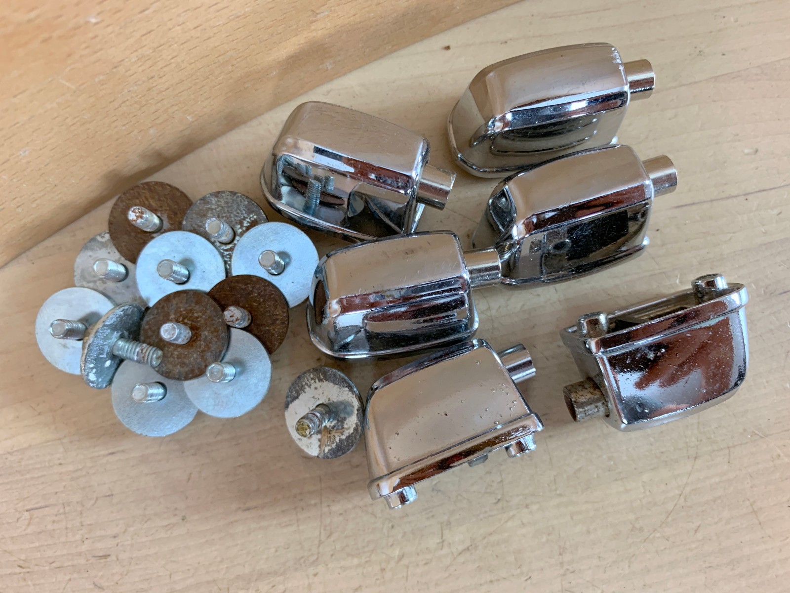 Lot of 6x PEARL Forum Rhythm Traveler Tom LUG CASING Parts Rack Floor Drum 2000s
