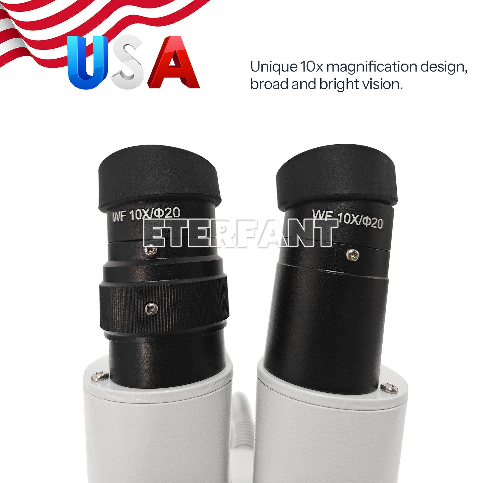10X 360° Rotation Adjustable Binocular Stereo Microscope for Dental Lab Workshop
