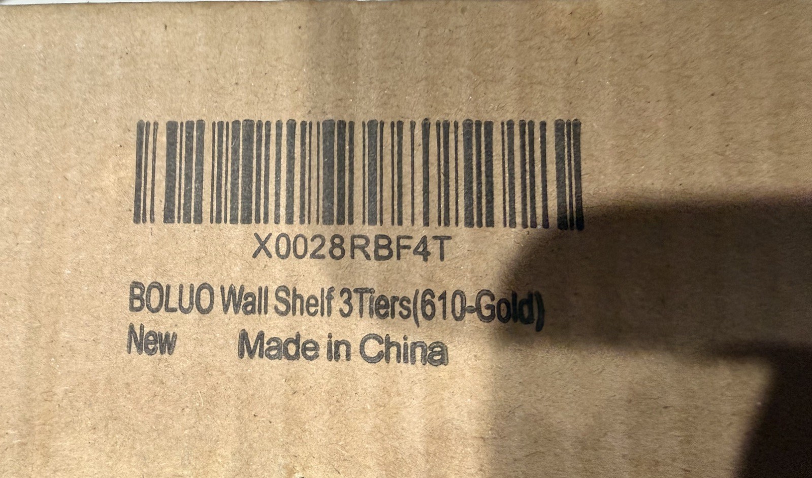 Wall Shelf 3 Tiers (610-Gold)