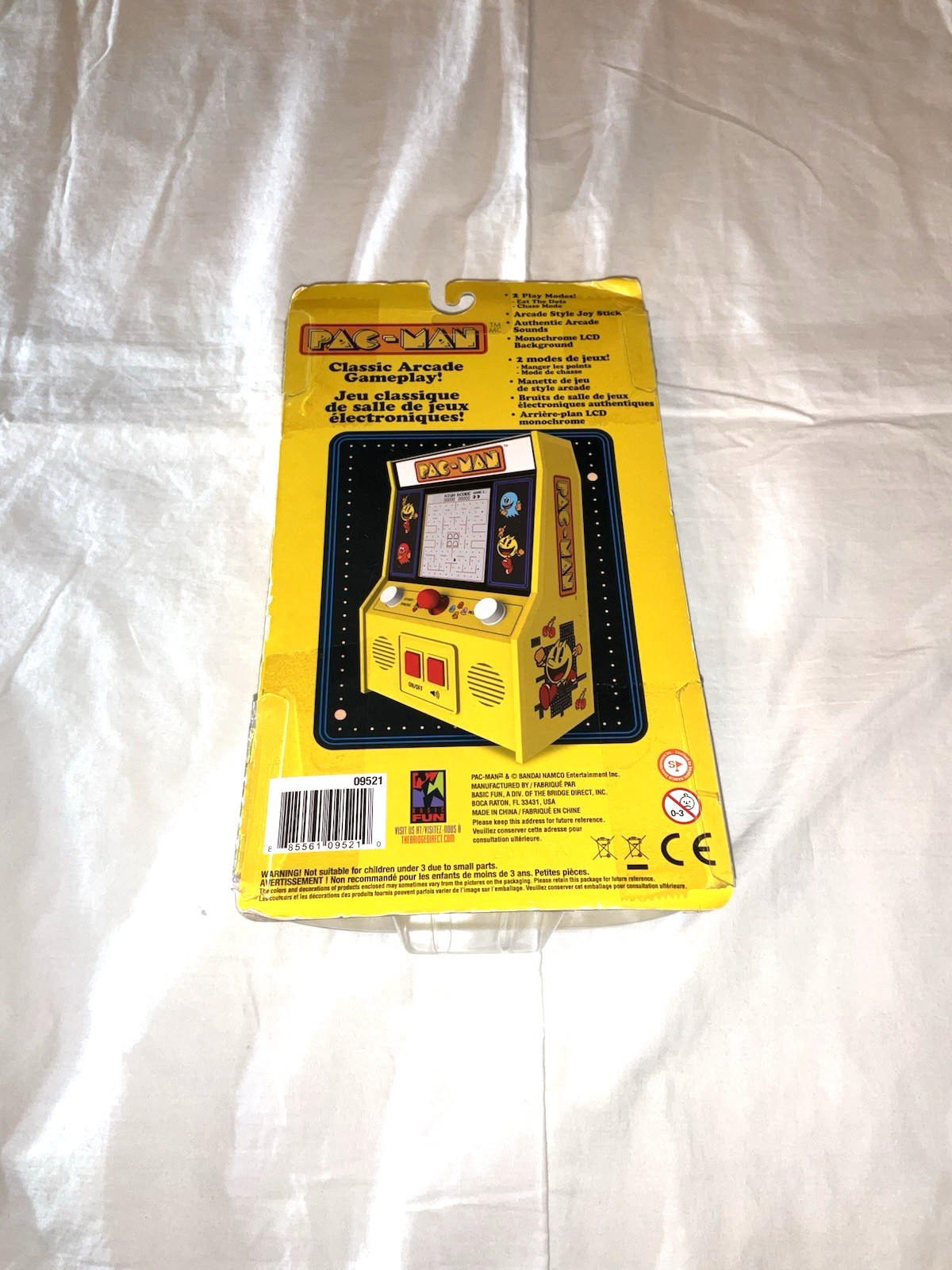 Basic Fun Pac-Man Retro Mini Classic Arcade Electronic Handheld Game New In Box