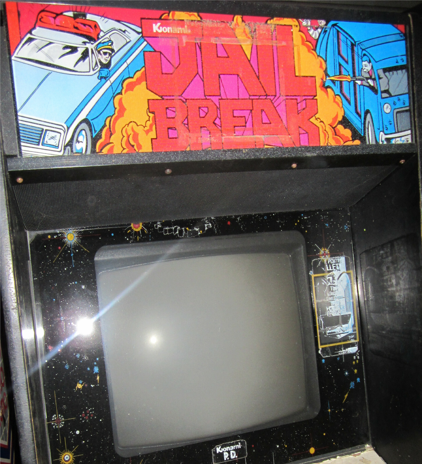 JAIL BREAK ARCADE MACHINE by KONAMI 1985 (Great Condition) *RARE*
