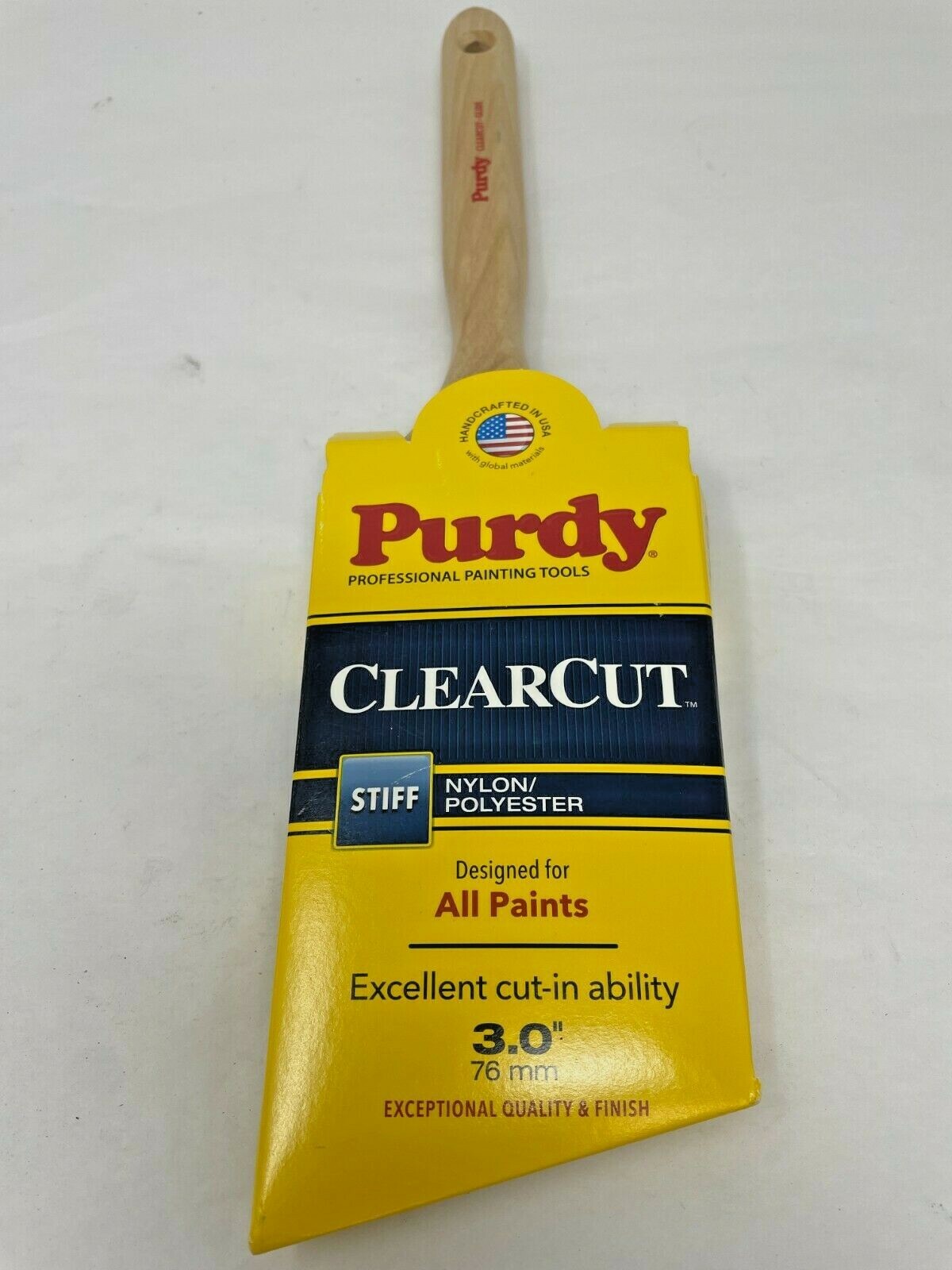 NEW Purdy Clearcut Glide 3 in. W Angle  Nylon Polyester  Trim Paint Brush
