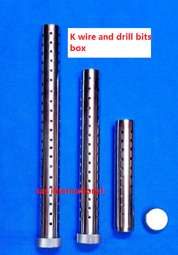 Orthopedic Instruments K-Wire and Drill Bit Container Kirschner Pin