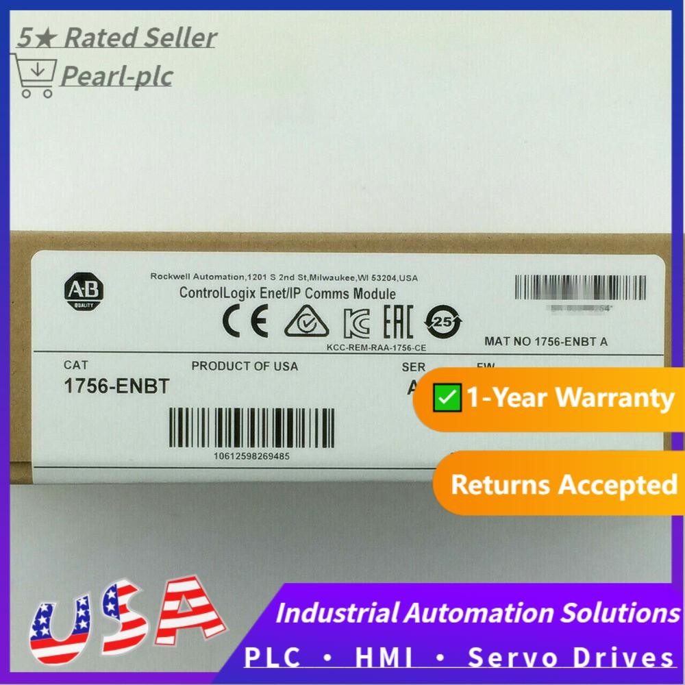 NEW Allen-Bradley 1756-ENBT EtherNet/IP ControlLogix Module 1756ENBT US Free Tax