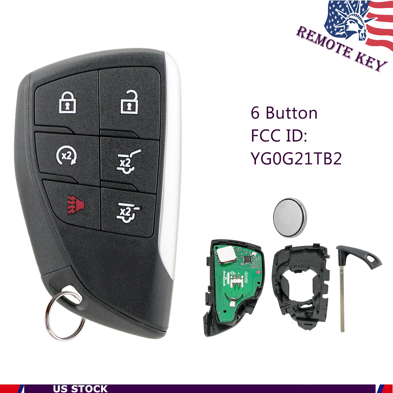 Replacement For 2021 - 2026 Chevrolet Suburban Smart Remote Key Fob YG0G21TB2