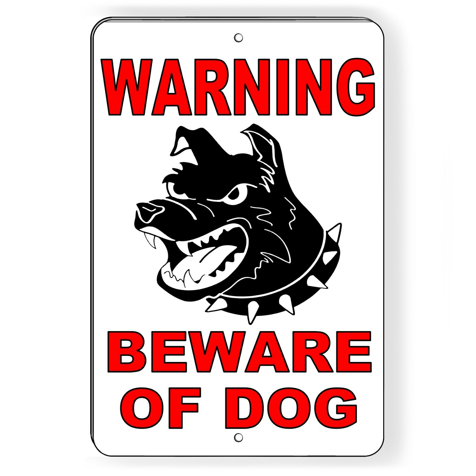 Warning Beware Of Dog  Metal Sign doberman security attack guard bite stop BD014