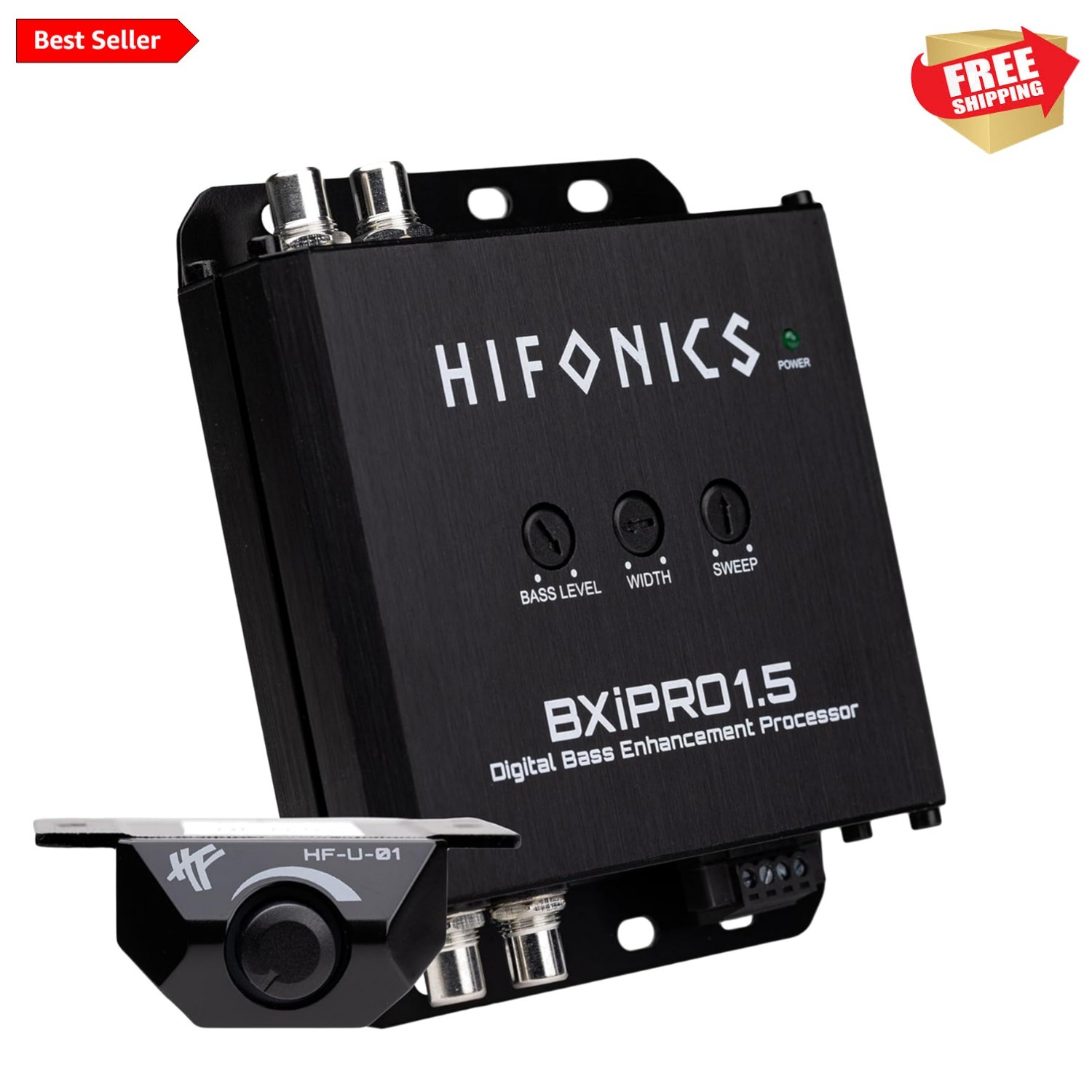 Universal Bass Enhancer with Noise-Free Design & Flexible Installation Options