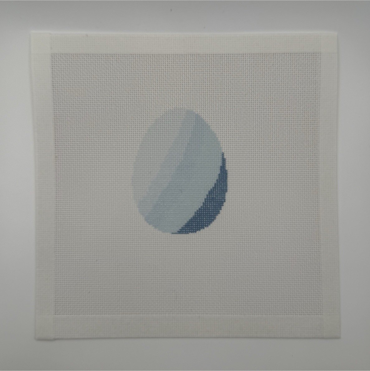 Blue Easter Egg Needlepoint Canvas