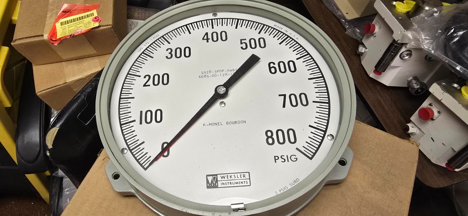WEKSLER PRESSURE GAGE SA28-3P0P-RWBX 6685-00-128-1861