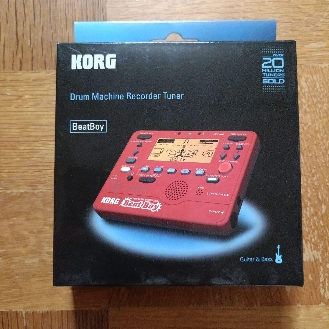 KORG BEAT BOY Drum Machine Recorder Tuner Samplers Red Recode Tuner Effector
