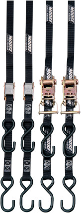 Moose Offroad Heavy Duty Tie Downs - Quad Pack (3920-0300)