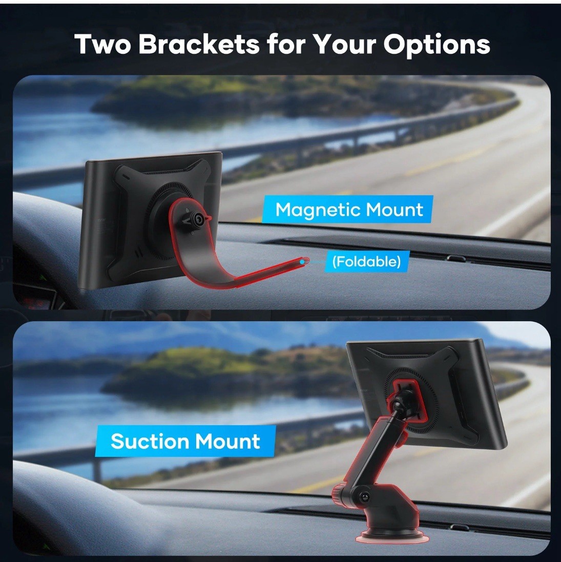 Miroir Drivv Play 7" Car Play & Android Auto