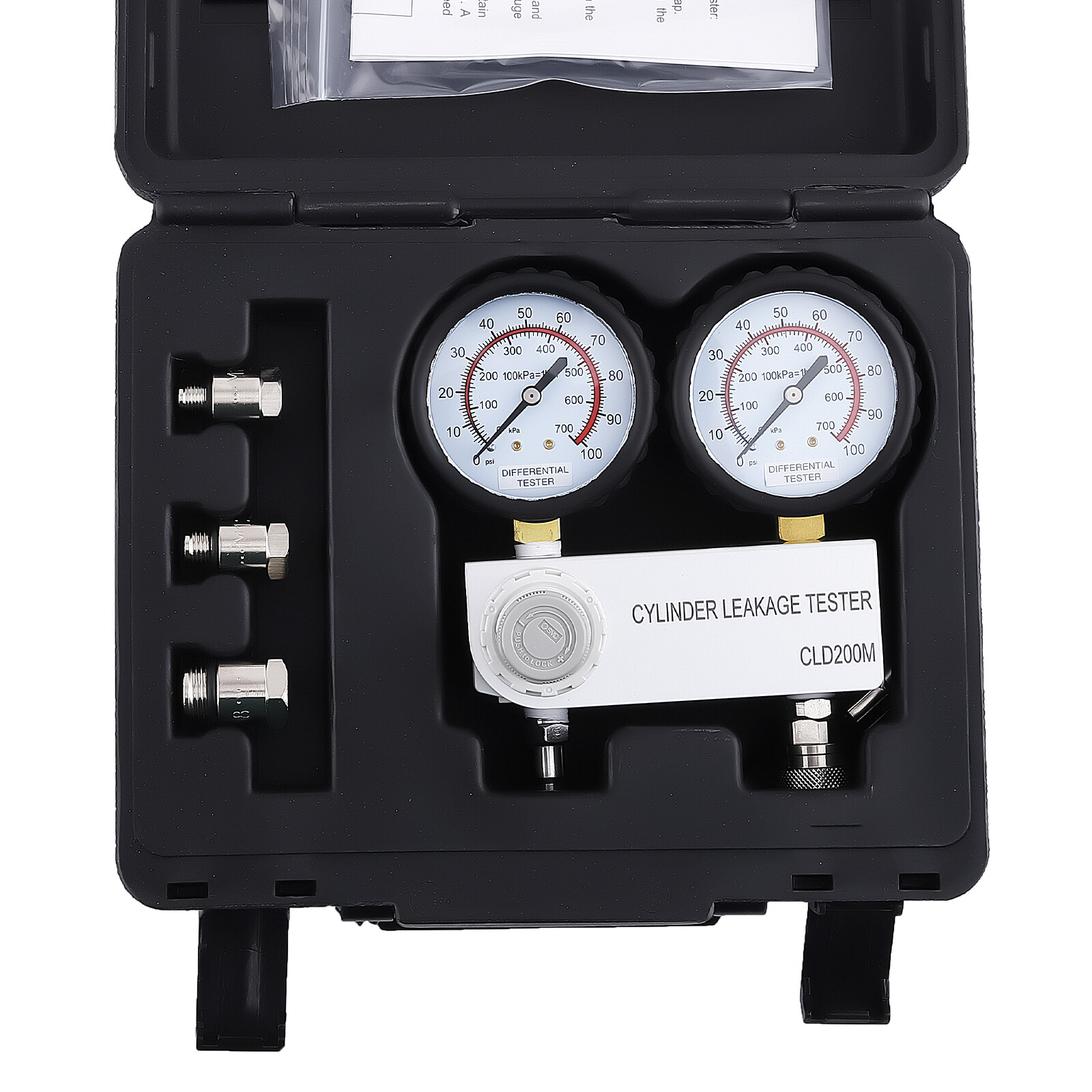 Cylinder Leak Down Tester Engine Compression Diagnostics Test Tool Kit Gauges