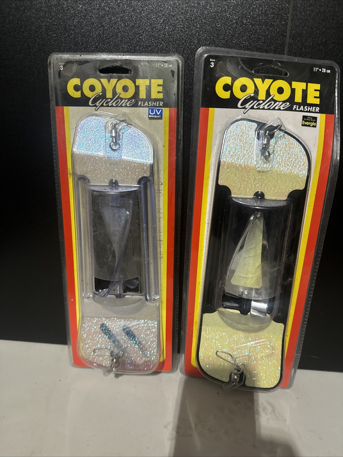 Lot Of 2 Luhr Jensen Coyote Cyclone Flashers 11"
