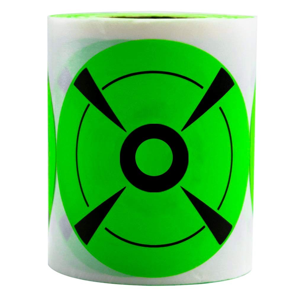 Target Stickers Self Adhesive Targets for Shooting 3", green