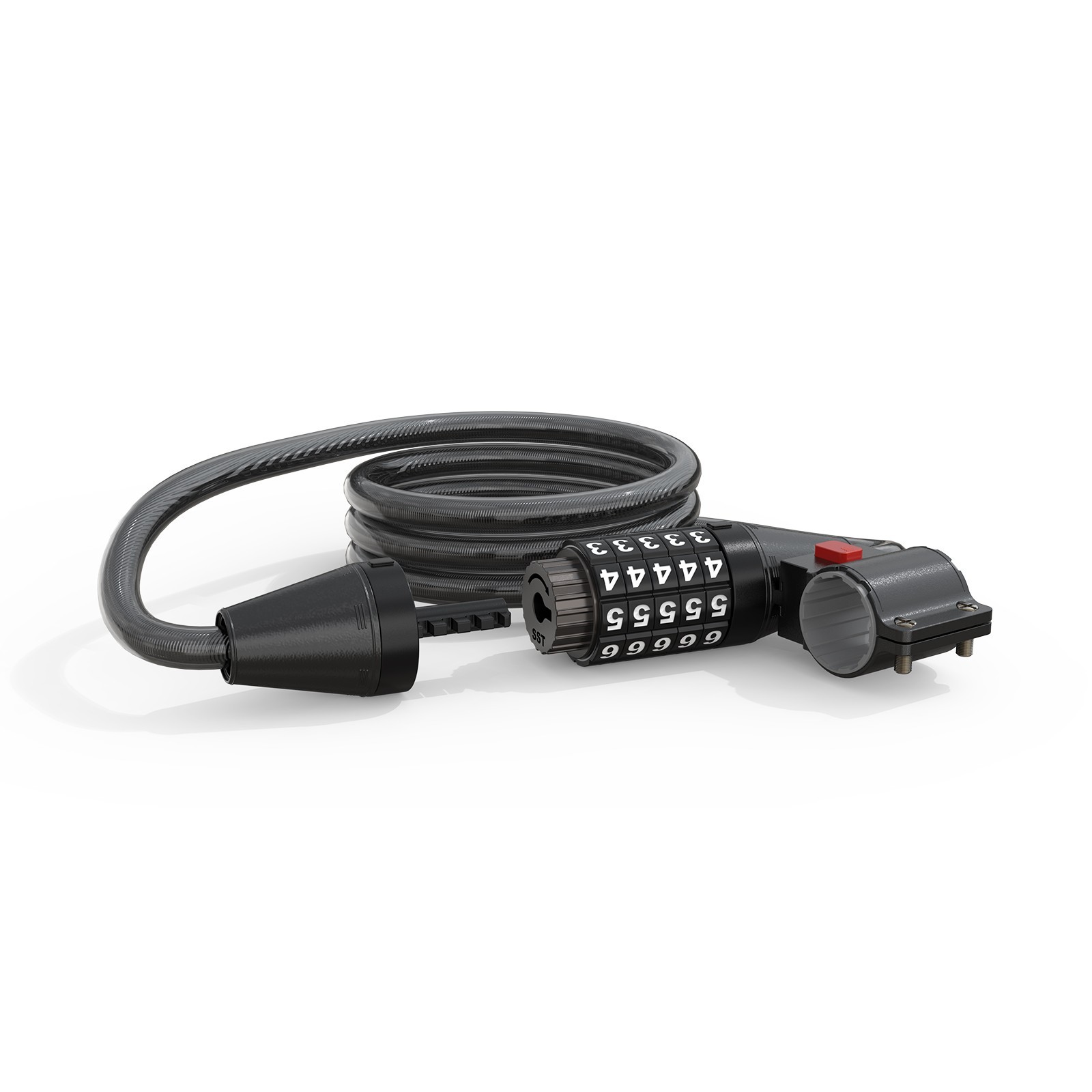 New Bicycle 5 Digit Combination Password Lock Cables Lock Ebike Anti Theft