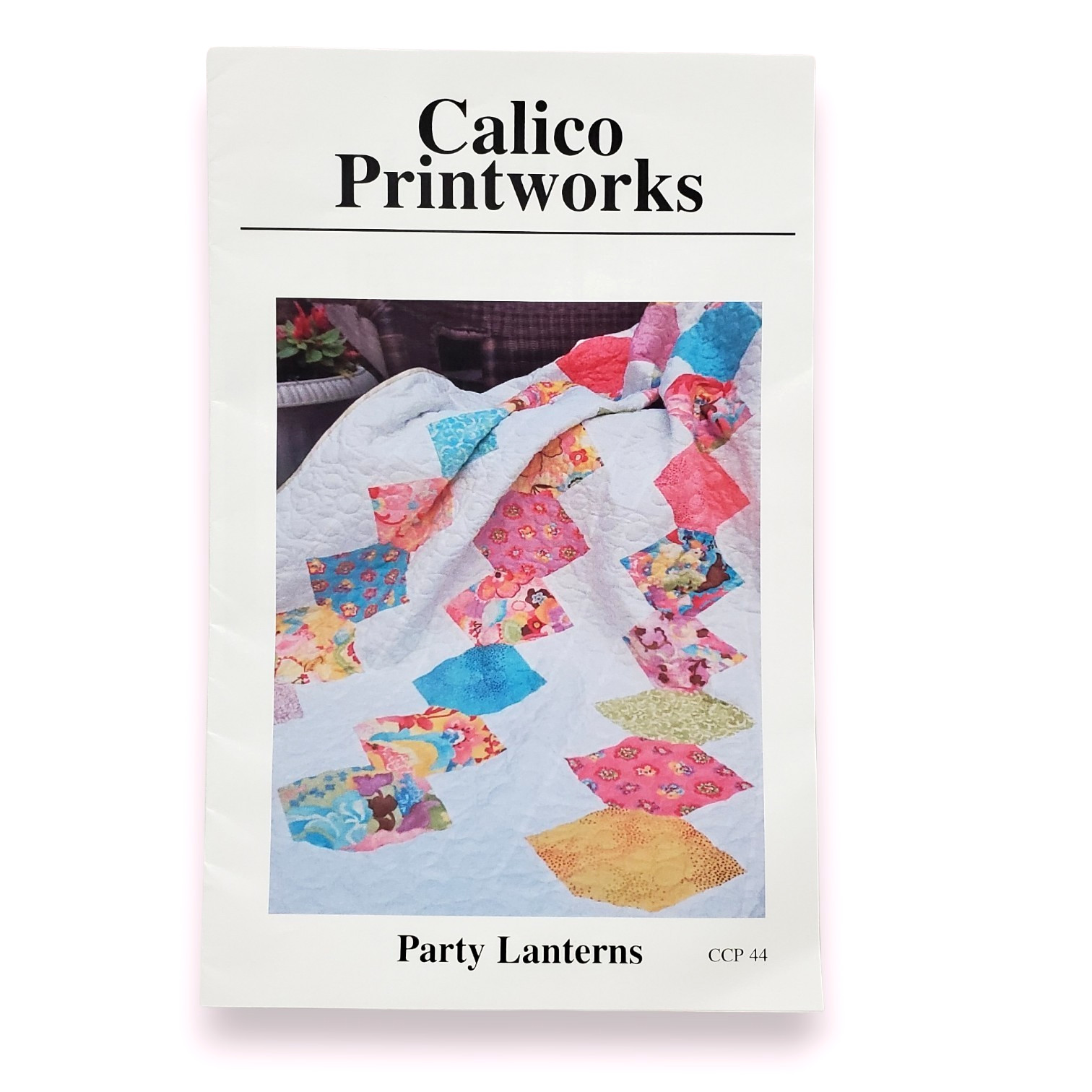 Party Lanterns Quilt Pattern for Fat Eighths 51"x66" by Calico Printworks CCP 44