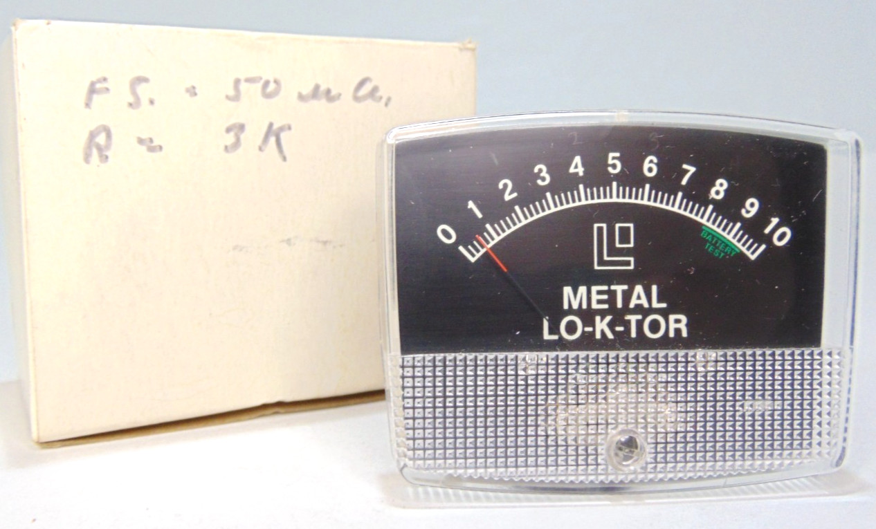 Vintage Fish Finder Metal LO-K-TOR Gauge NOS New Old Stock