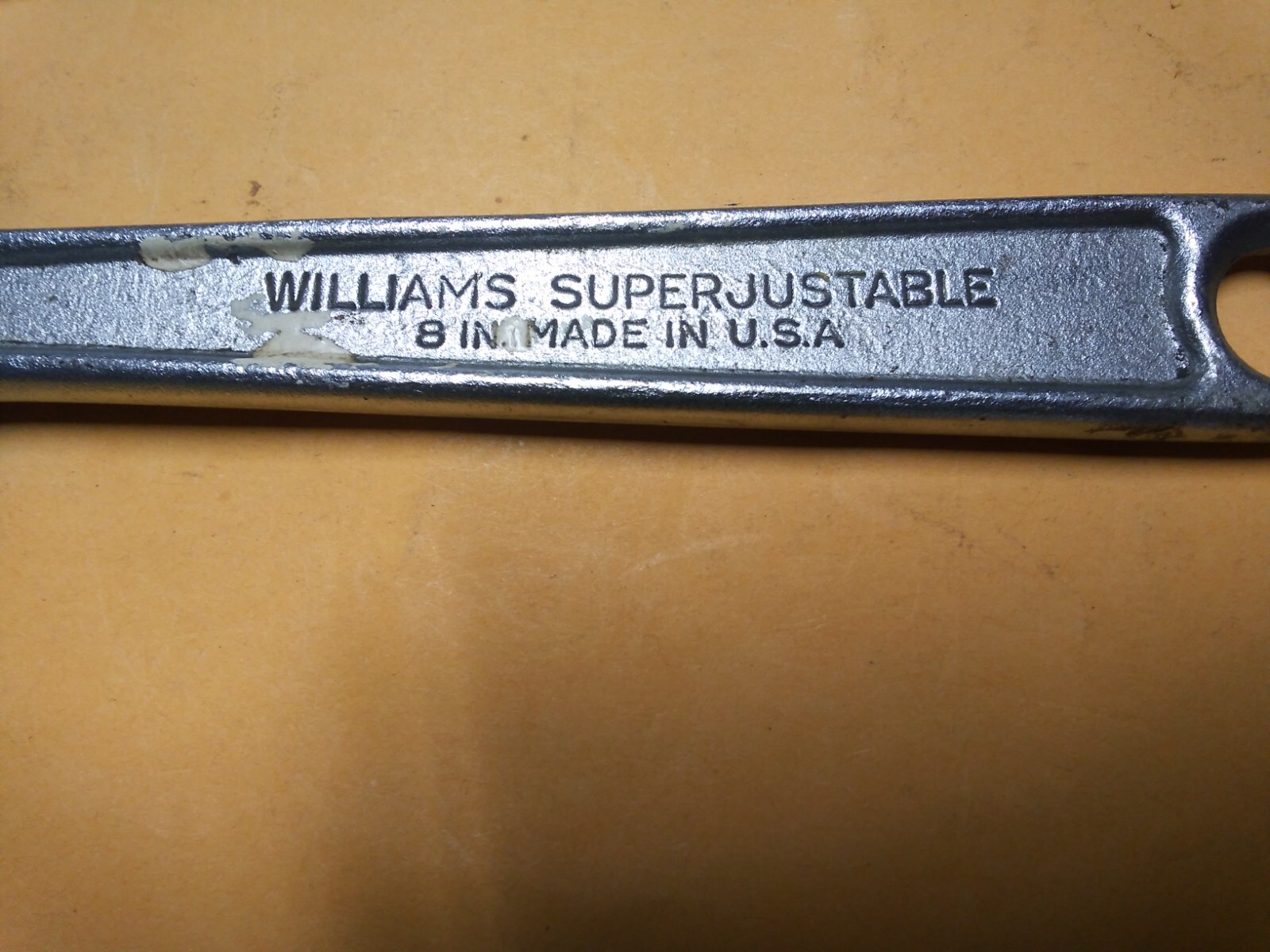 3 EA J.H. ARMSTRONG ADJUSTABLE WRENCHES : AB-10 & 2EA 8" SUPERADJUSTABLE NICE