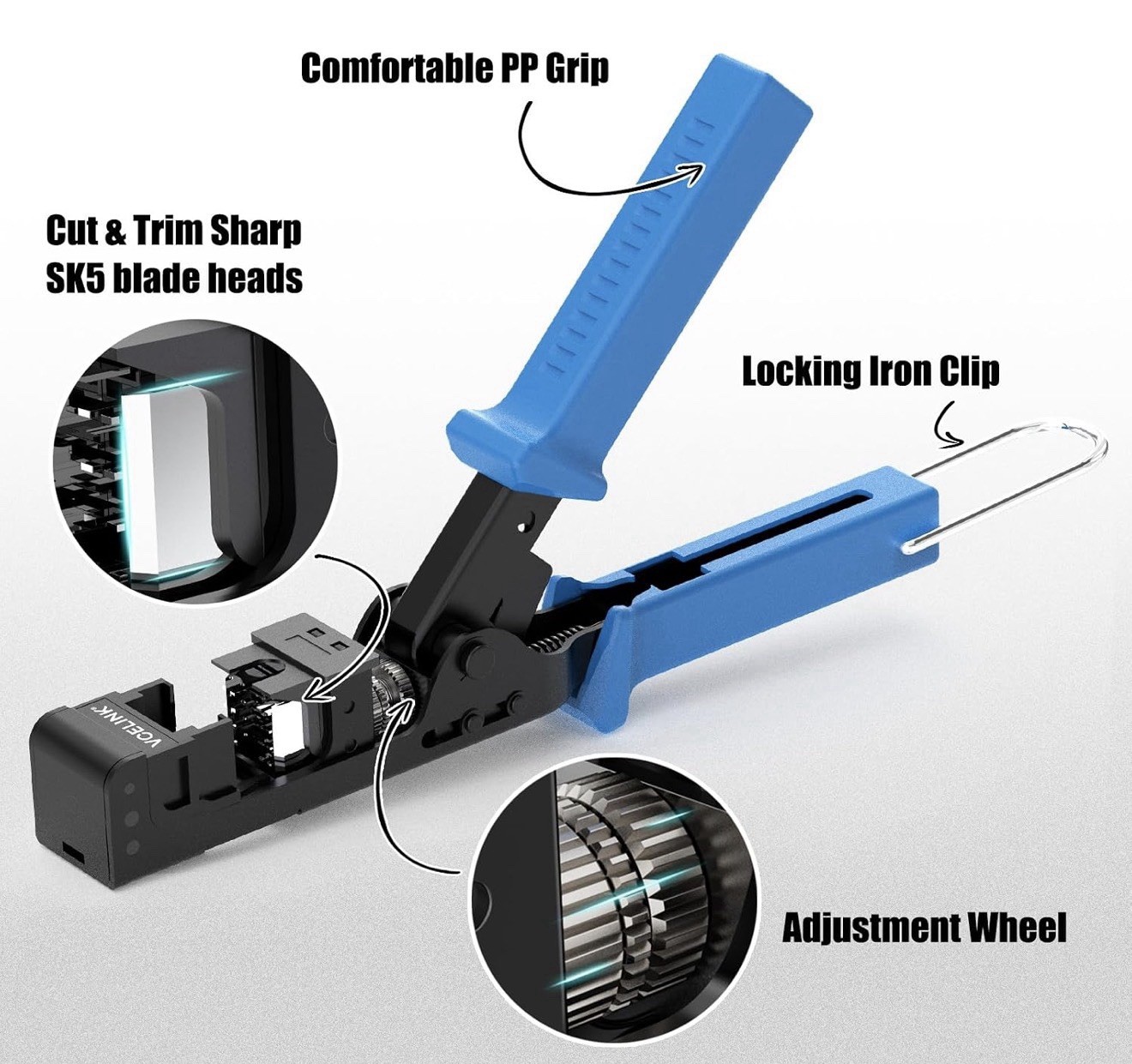 Speed Termination Keystone Tool Only for VCE 90-Degree Keystone Jacks, Cat5e/...