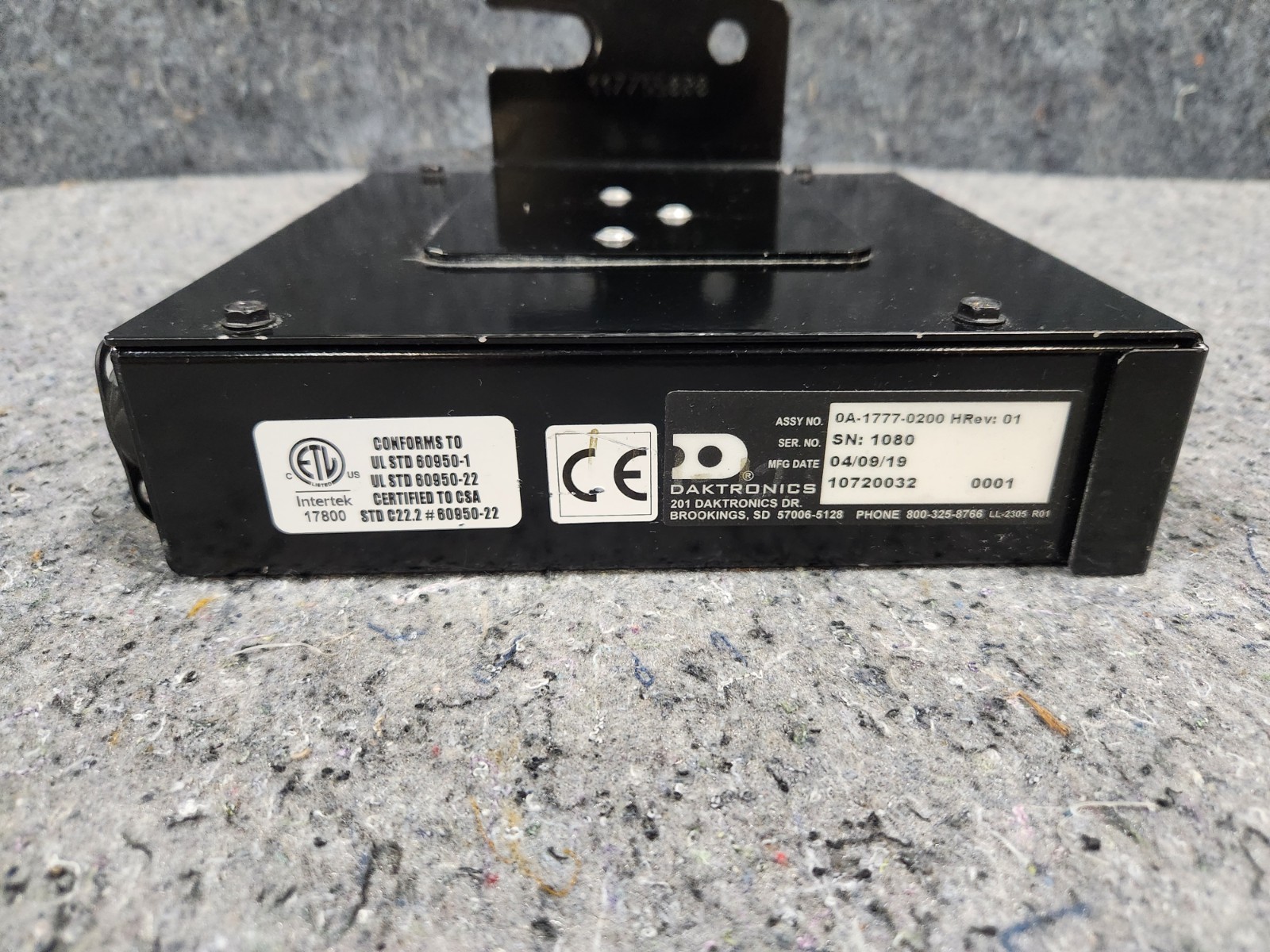 Daktronics PLR6052 Prolink Router Dual Fiber SATA Video Digital Image Processor