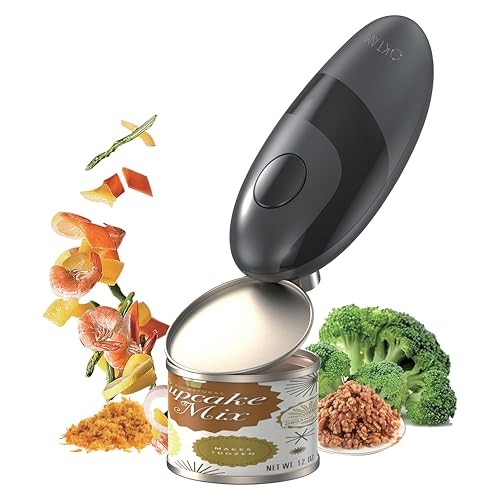 Automatic Can Opener for All Sizes Smooth Edge Small Standart, Black