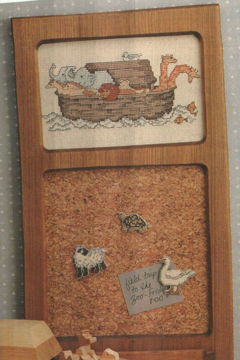 NOAH'S ARK NURSERY OR HOME DECOR CROSS STITCH PATTERN INSTRUCTIONS