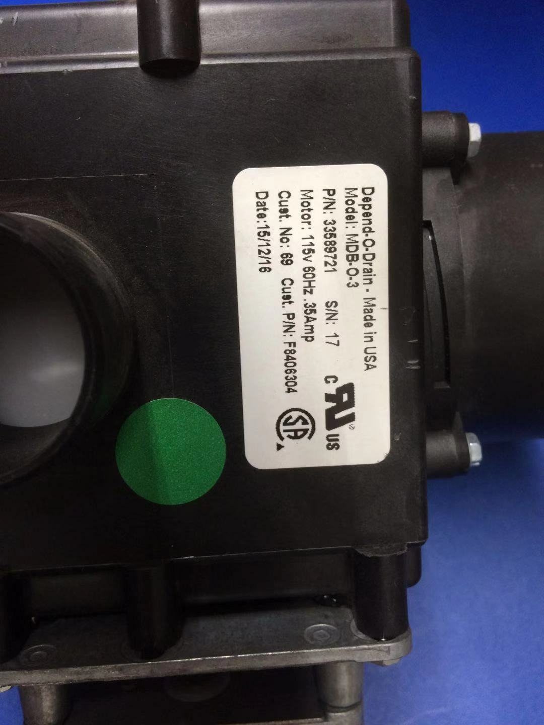 F200166300 D- Generic Washer Kit Drain Valve 110V CTL 3 inch