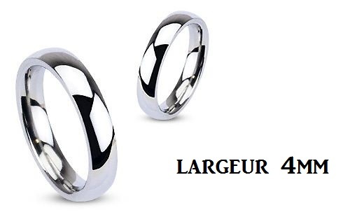 Men Women Teenage Steel Wedding Ring 316L New Mirror 4mm R001