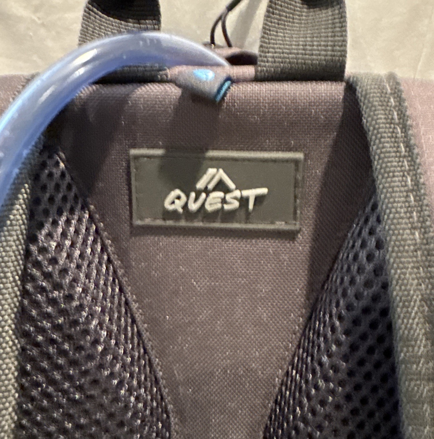Quest Hydration Pack Backpack 2L Gray Bag Hiking Pockets Water Bladder Hike