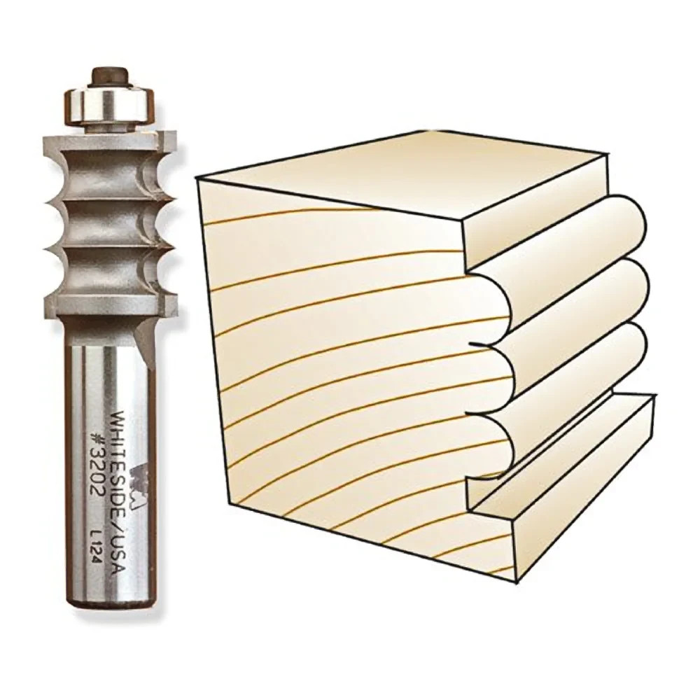 Whiteside Multi-Beading Bit, 1/2 in. SH x 1/8 in. R