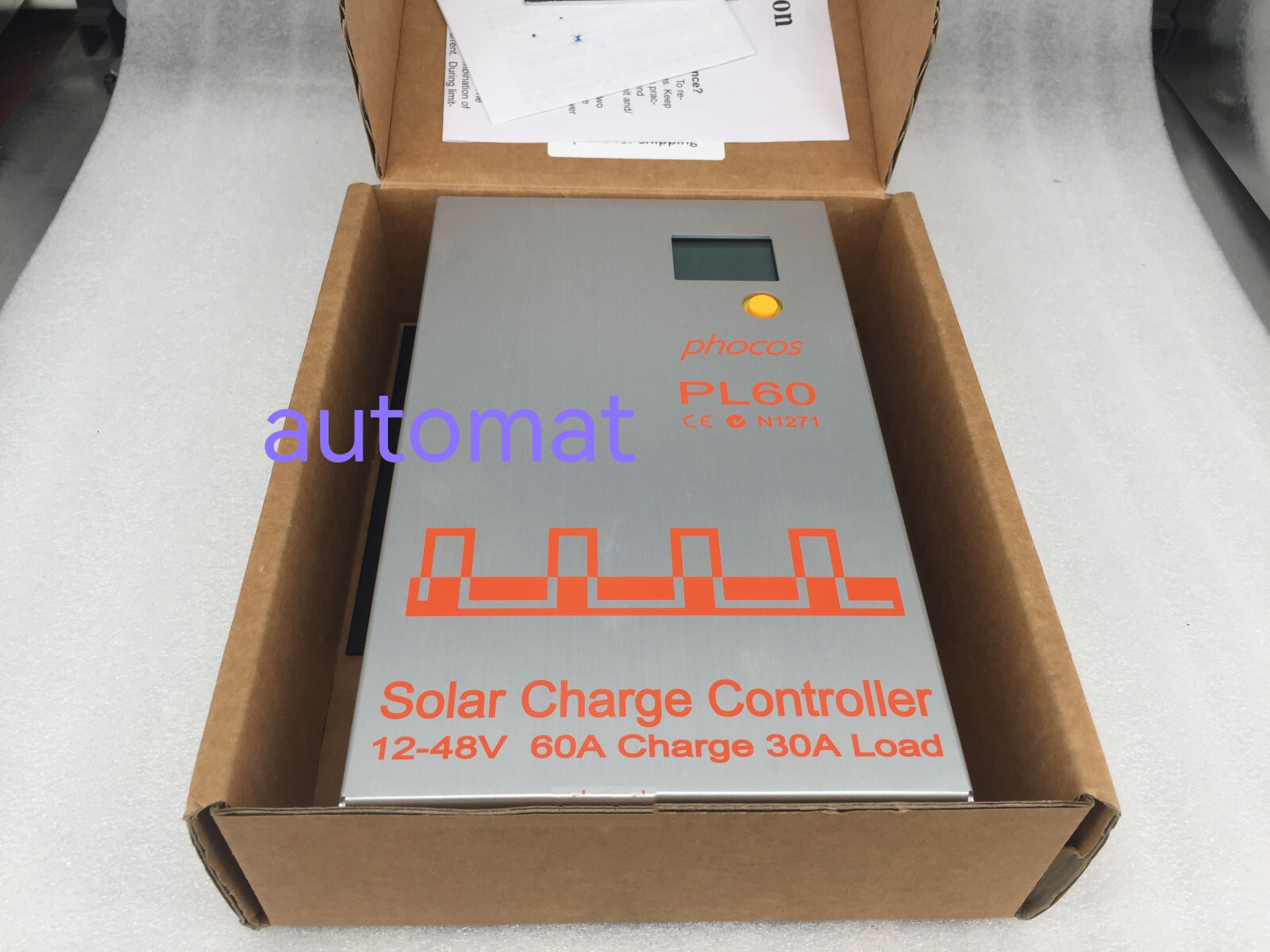 Brand New Phocos PL60 12-48V 60A Charge 30A Load Solar Charge Controller