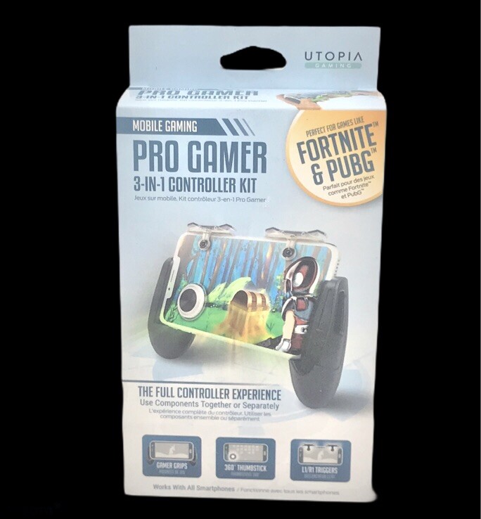 ProGamer 3-in-1 SmartPhone Controller Kit Black/Universal - Prefect For Fortnite