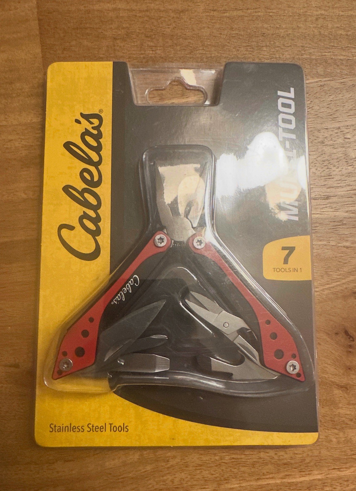 Cabela's 7-in-1 Pocket Multi-Tool-Red/Black - New In Box (NIB) - Pliers/Scissors
