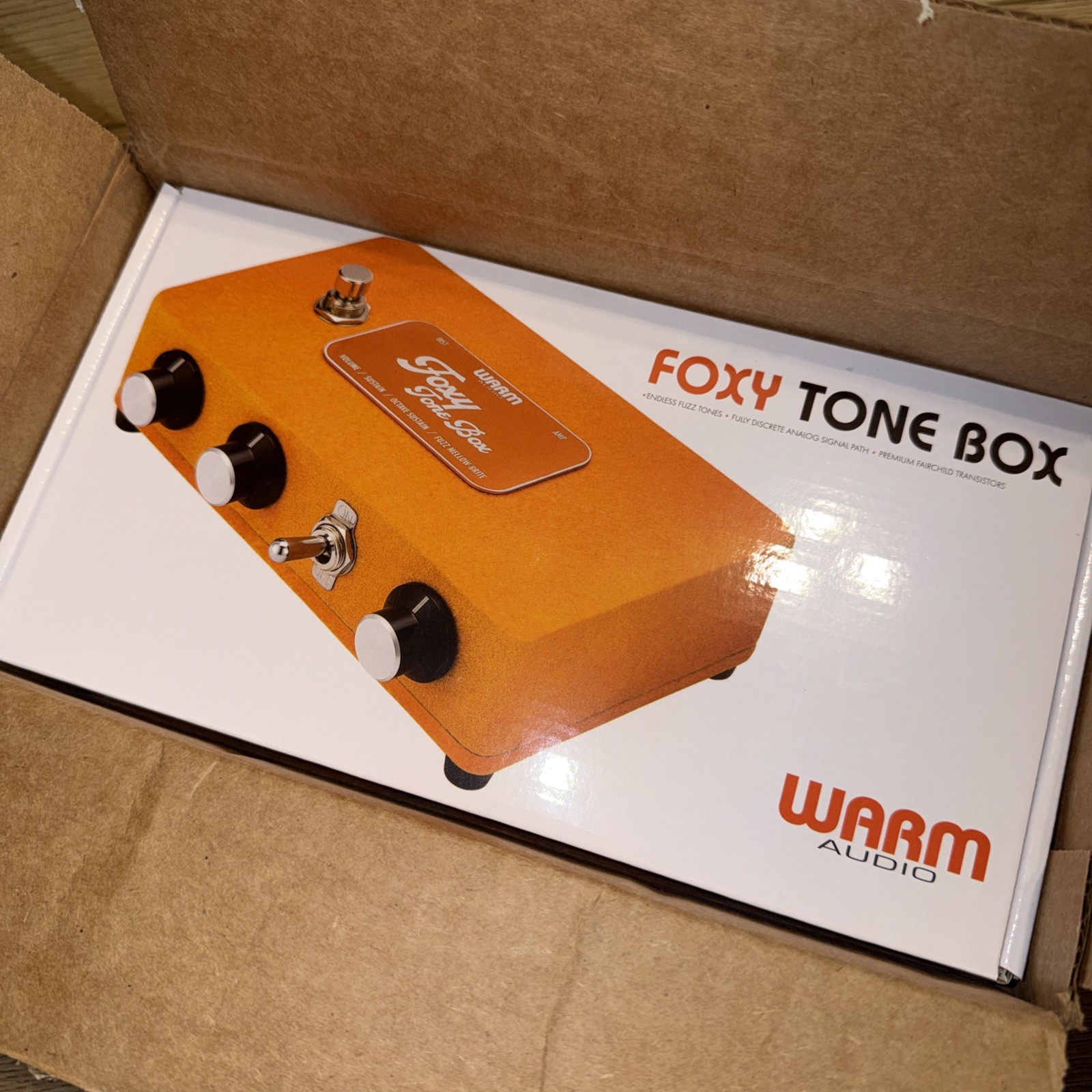 Warm Audio Foxy Tone Box - Fuzz Pedal - Orange - NIB