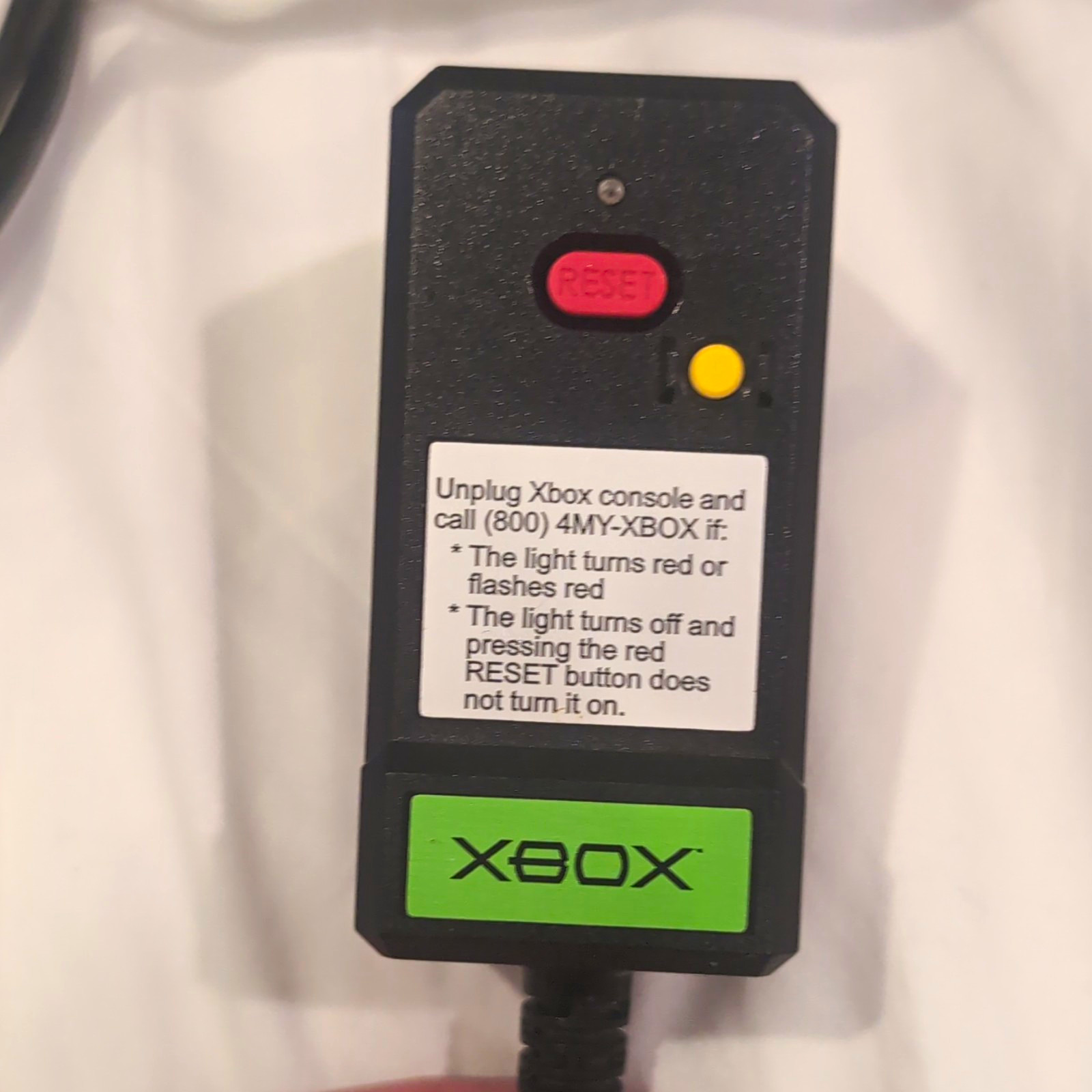 Microsoft Xbox Original AC Wall Power Adapter Supply X800563-100 Black