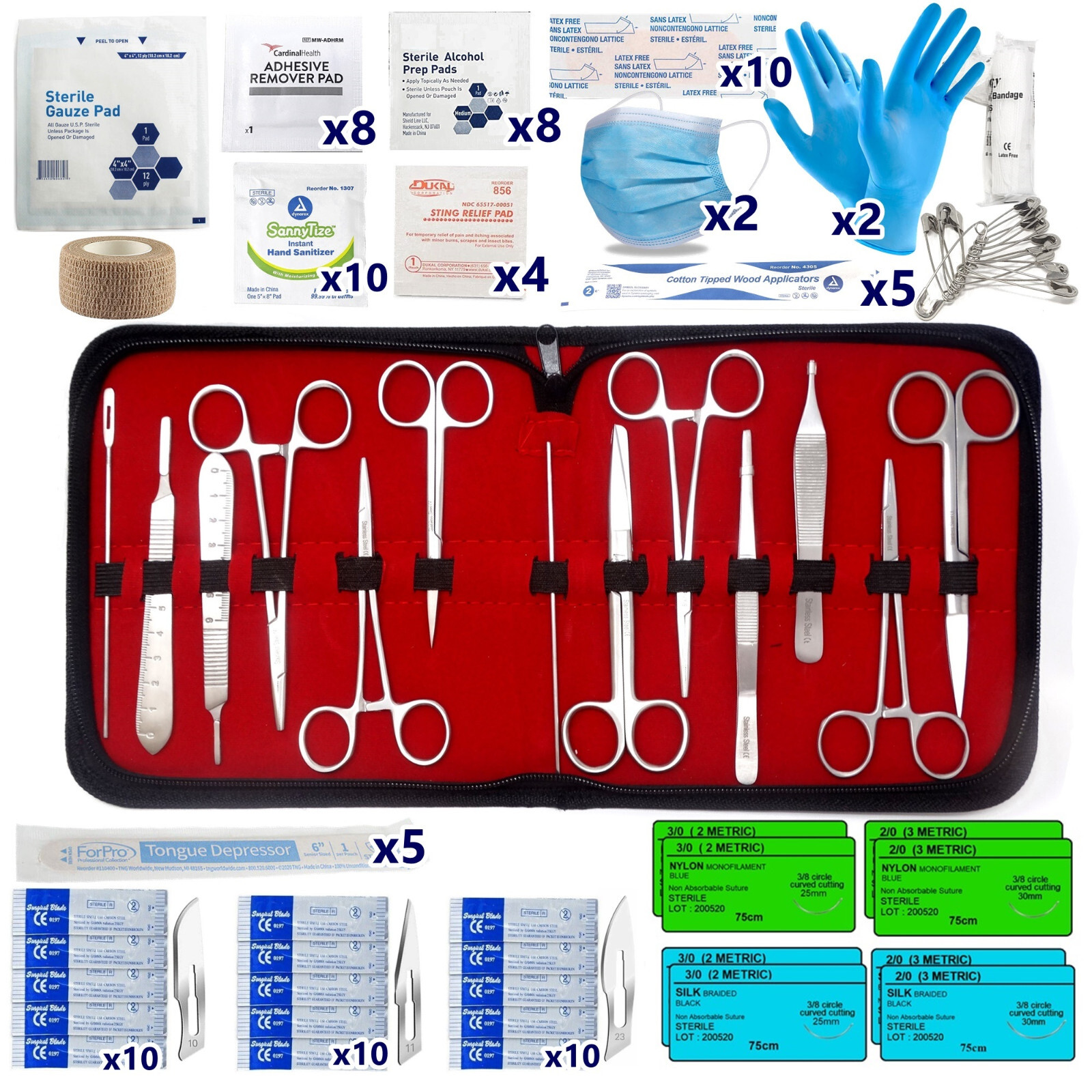 119 in1 Survival Outdoor Kits Military Tactical Emergency Camping First Aid Pack