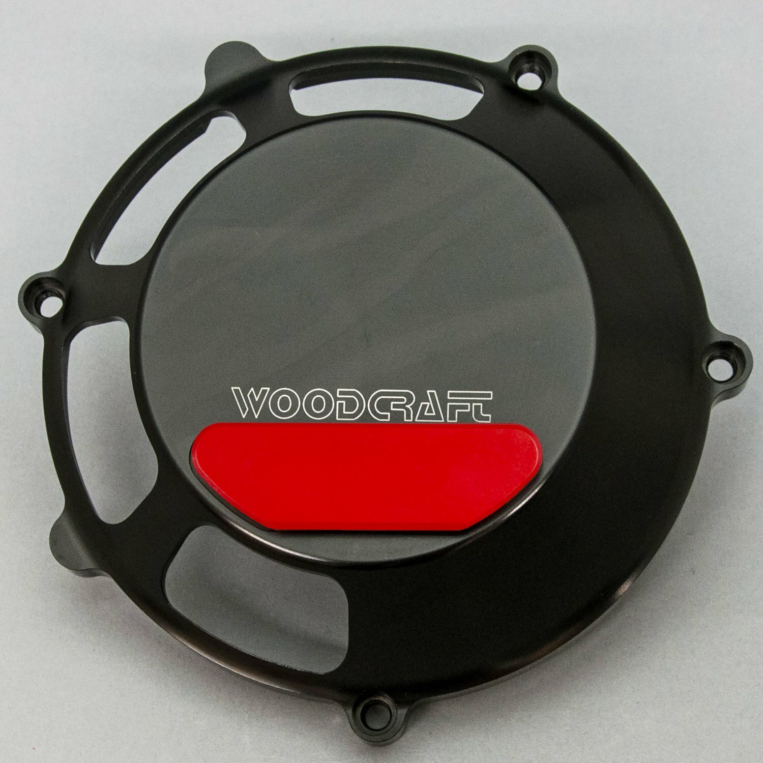 DUCATI 2002-2004 998 R S WOODCRAFT CLUTCH COVER ENGINE PROTECTOR - RED PLATE