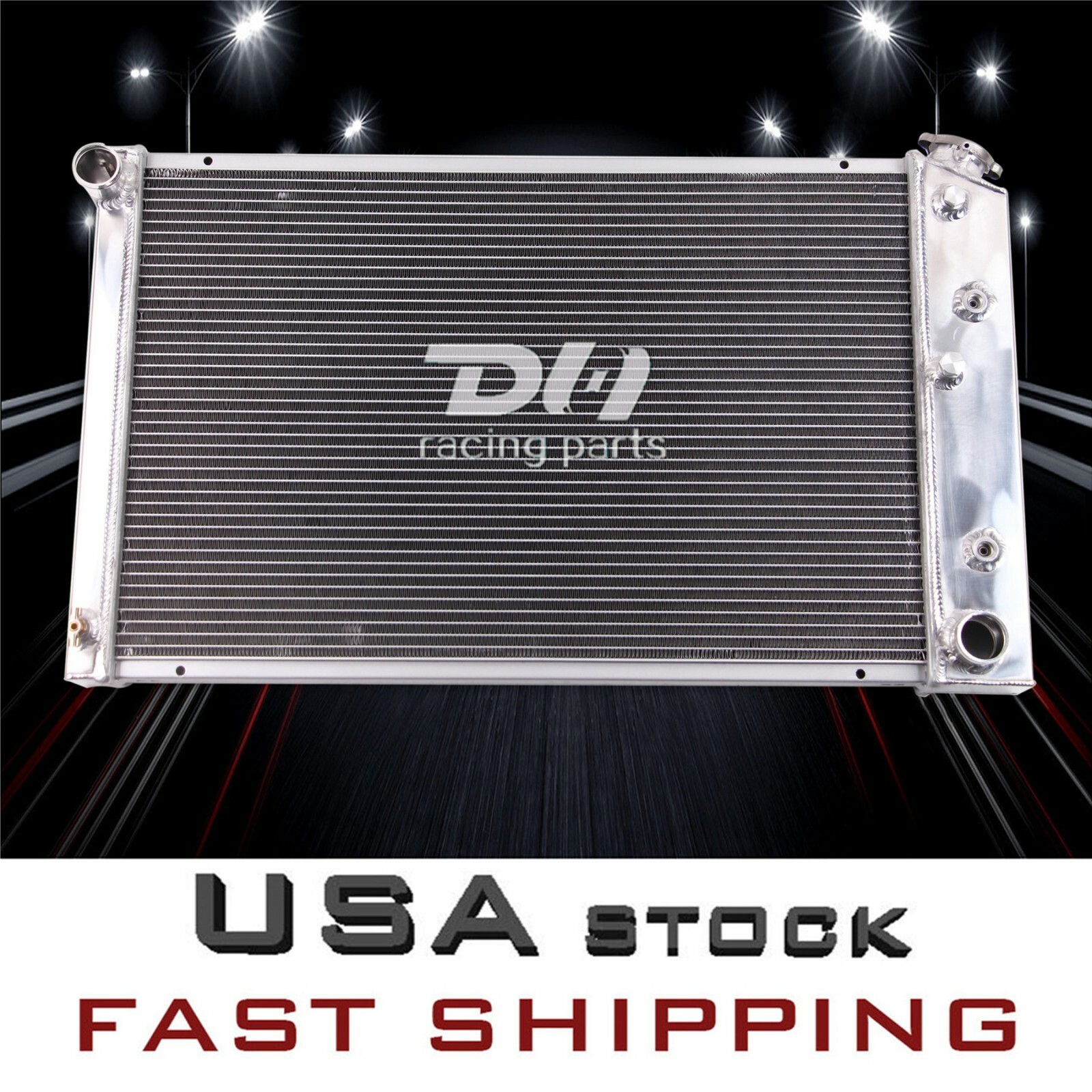 3 Row Aluminum Radiator Fit Oldsmobile Cutlass 1978-1987 / Buick Skylark 75-79