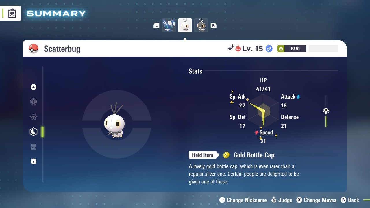 Pokémon Legends: Z-A Shiny Scatterbug 6iv ✨Max EV✨ALPHA