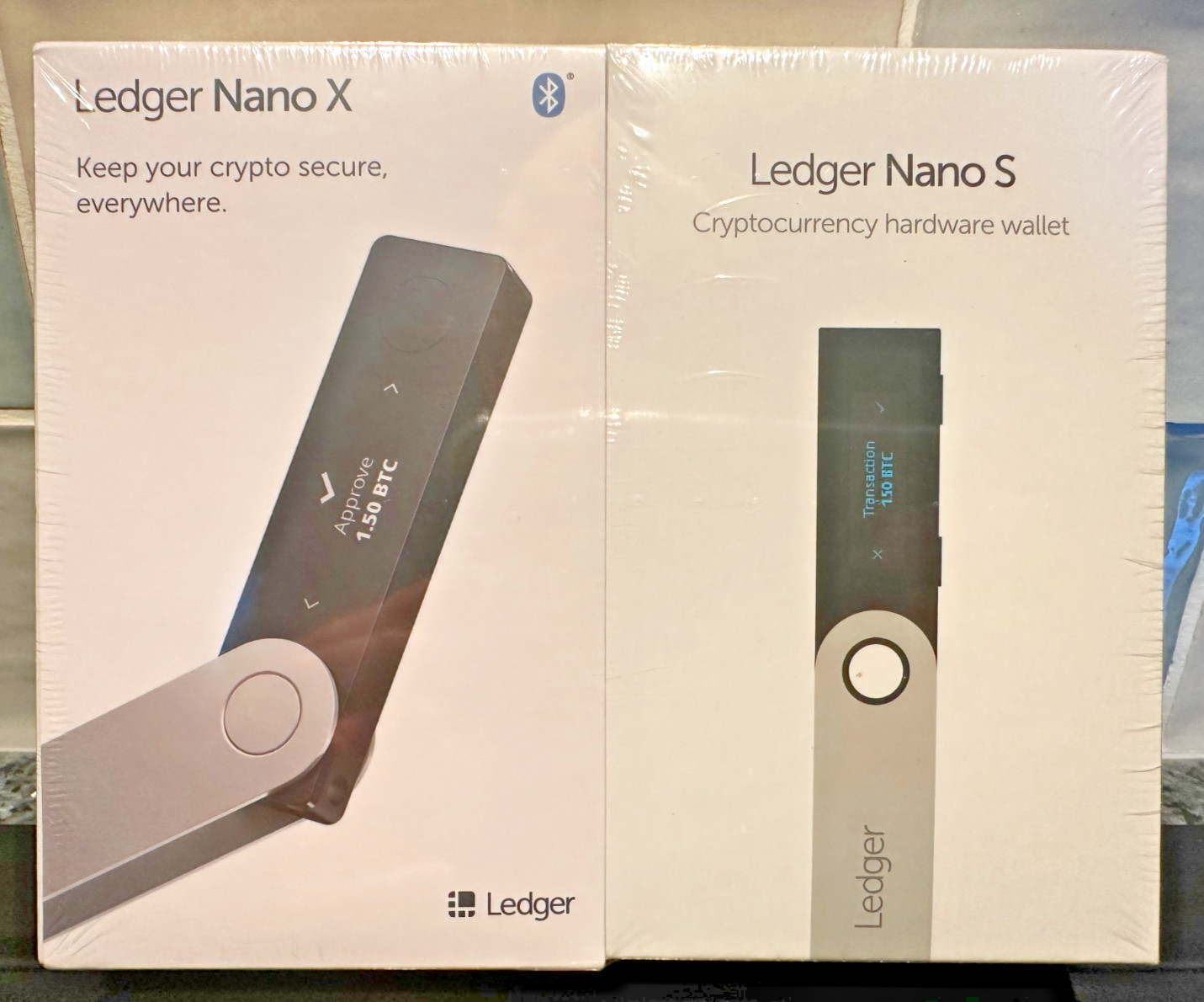 LEDGER Nano X  + LEDGER Nano S - Crypto Hardware Wallet - Brand New and Sealed