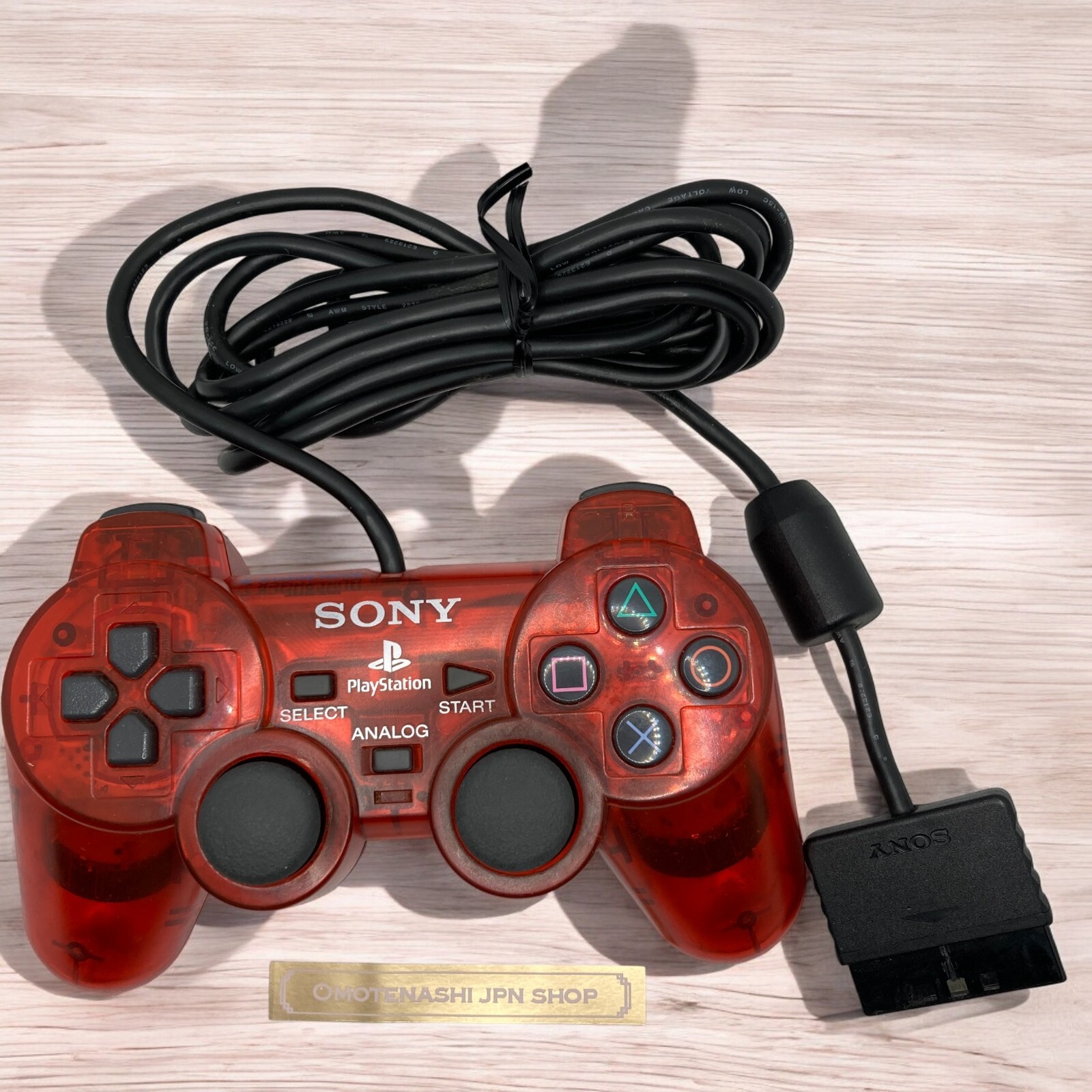 Sony Play Station 2 Official Controller Crimson Red Dual Shock 2 clear PS2 used