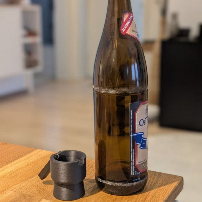 3D Printed Pop Up Bottle Opener - Fun Flipping Cap Launcher for Men Bar Tool